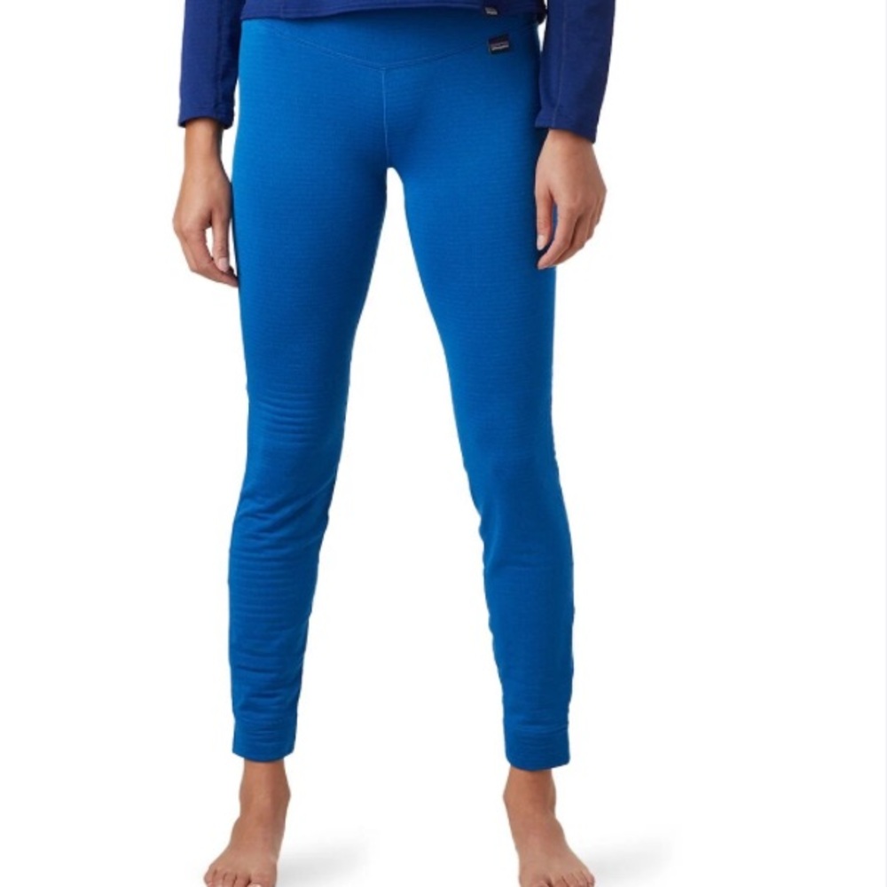 PATAGONIA Pants Midweight Capilene Baseline Bottoms Blue Size Large